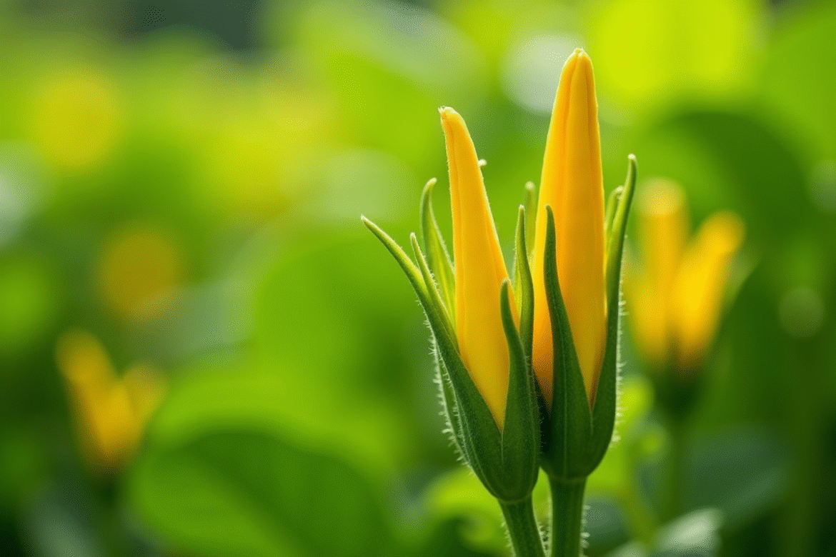Fleurs de zucchini fraîches dans un jardin ensoleille