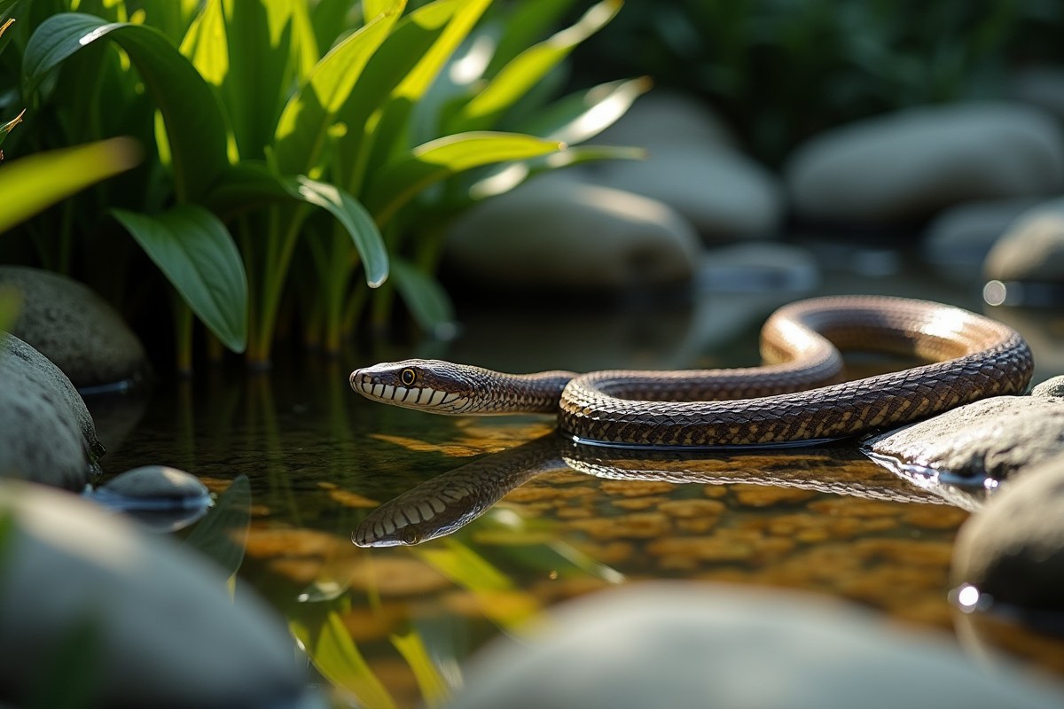 serpent jardin