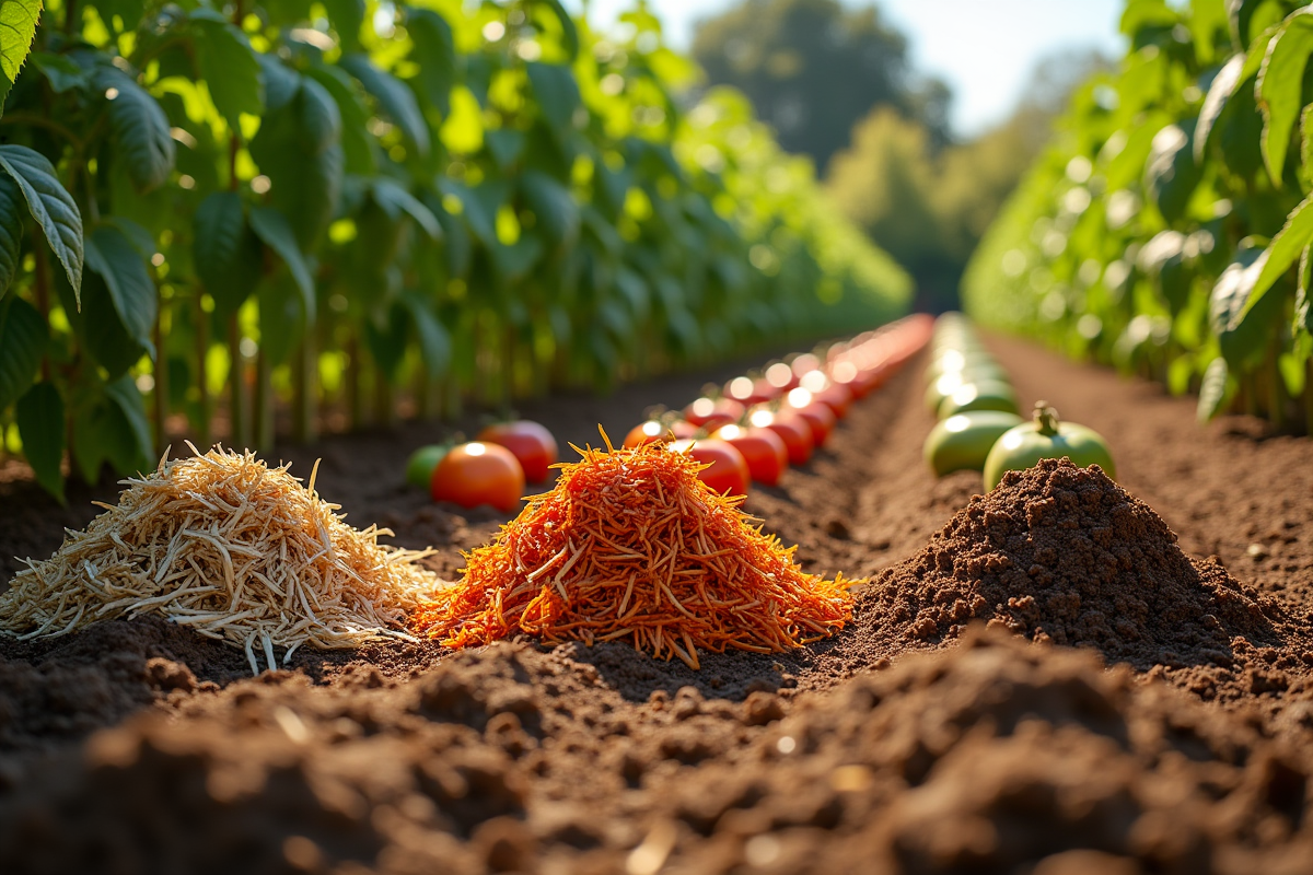 paillage tomates